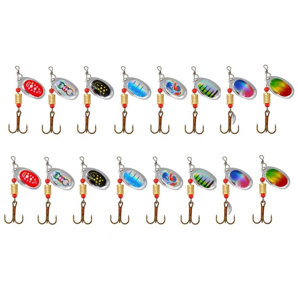 Fishing Lure Spinnerbait - Obrotowe, błyszczące przynęty w formie spinnerów,