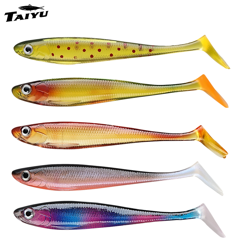 Fishing Lure Soft Plastic - TAIYU 7-częściowy zestaw przynęt miękkich 9cm
